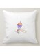Ramadan Kareem Printed Decorative Pillow White/Purple/Blue 40x40cm