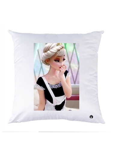 Printed Pillow polyester White 30x30cm