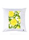 Printed Pillow Polyester White/Yellow/Green