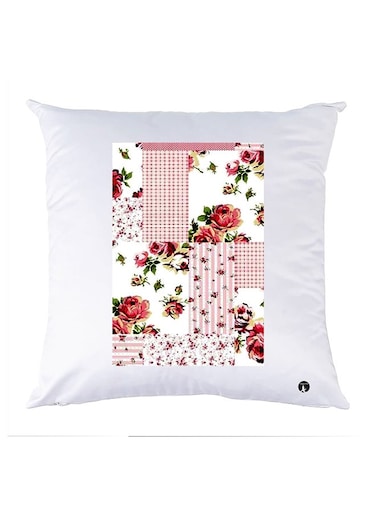 Printed Pillow Case polyester White 30x30cm