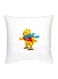 Winnie The Pooh Character Printed Decorative Pillow White/Yellow/Red 16x16inch
