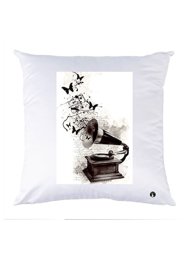 Printed Pillow polyester White 30x30cm