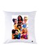 Printed Pillow Case Polyester White 30x30cm