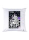 Printed Pillow Case Polyester White 30x30cm