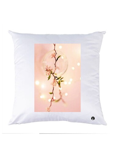 Printed Pillow polyester White 30x30cm