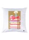 Cartoon Printed Throw Pillow White/Brown/Red 30x30cm
