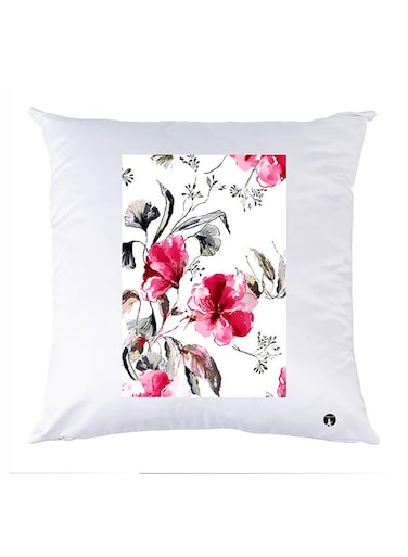 Printed Pillow Case polyester White 30x30cm