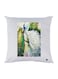 Peacock Printed Decorative Throw Pillow White/Blue/Green 30x30cm