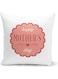Happy Mother's Day Quotes Print Decorative Throw Pillow White/Pink
