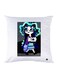 Printed Pillow Polyester White 30x30cm