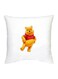 Winnie The Pooh Character Printed Decorative Pillow White/Yellow/Red 16x16inch