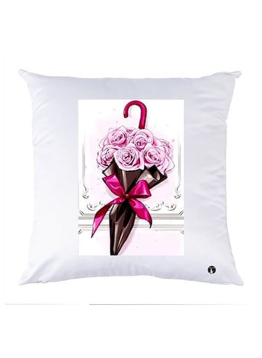 Printed Pillow Case polyester White 30x30cm