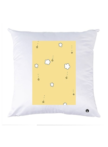 Printed Pillow Case polyester White 30x30cm