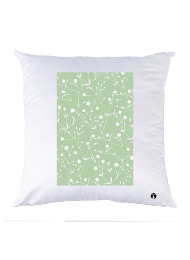Printed Pillow Case polyester White 30x30cm