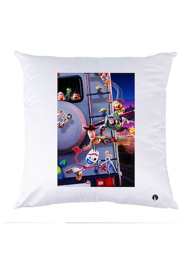 Printed Pillow Case polyester White 30x30cm