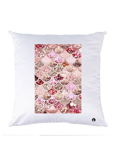Printed Pillow Case polyester White 30x30cm