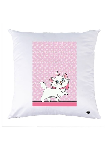 Printed Pillow Case polyester White 30x30cm