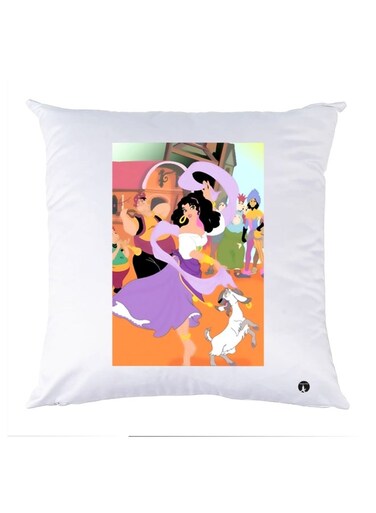 Printed Decorative Pillow Multicolour 30x30cm