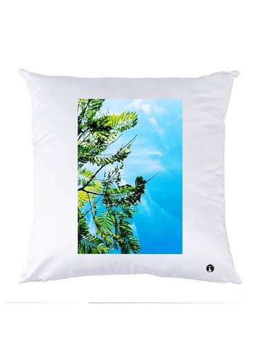 Printed Pillow Case Polyester White 30x30cm