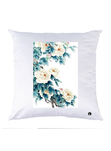 Printed Pillow polyester White 30x30cm