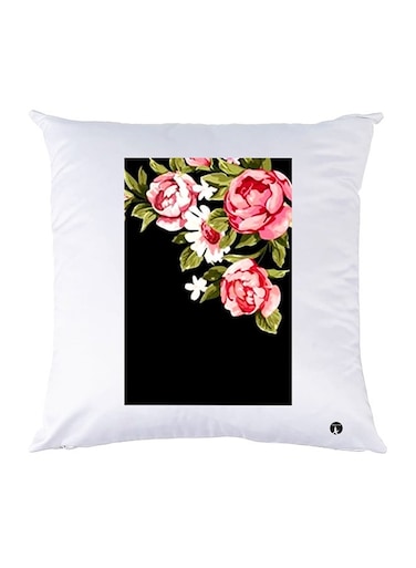 Printed Pillow Case polyester White 30x30cm