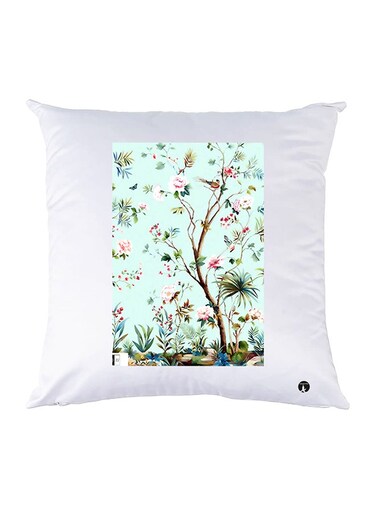 Printed Pillow Case polyester White 30x30cm