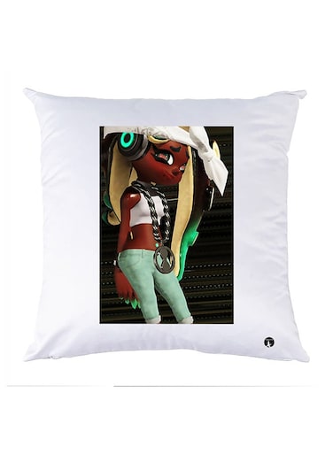 Printed Pillow Case polyester White 30x30cm