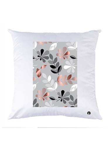 Printed Pillow Polyester White 30x30cm