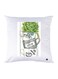 Printed Pillow Case Polyester White 30x30cm