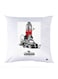 Printed Pillow Case Polyester White 30x30cm