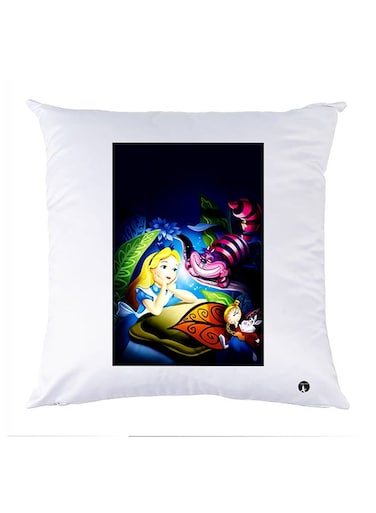 Printed Pillow Case polyester White 30x30cm