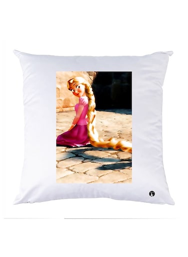 Printed Pillow Case polyester White 30x30cm
