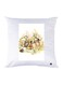Printed Pillow Case Polyester White 30x30cm