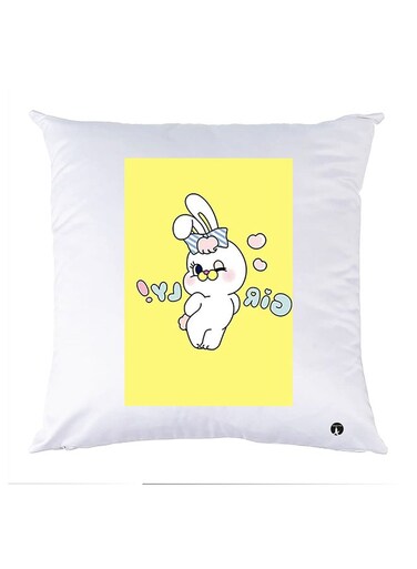 Printed Pillow Case polyester White 30x30cm