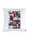 Printed Pillow Case polyester White 30x30cm