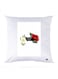 Printed Pillow Case polyester White 30x30cm
