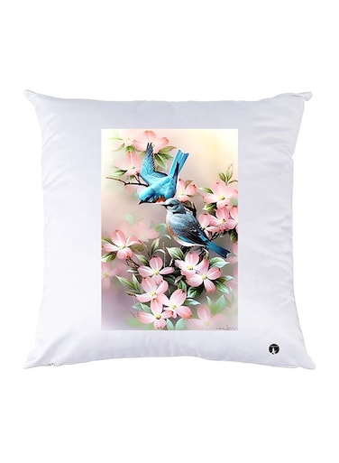 Printed Pillow polyester White 30x30cm