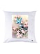 Printed Pillow polyester White 30x30cm