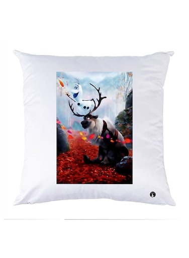 Printed Pillow Case polyester White 30x30cm