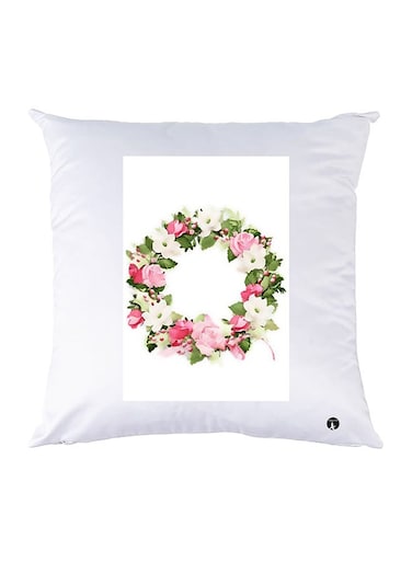 Printed Pillow Case polyester White 30x30cm