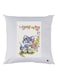 Kitten Printed Throw Pillow White/Grey/Pink 30x30cm