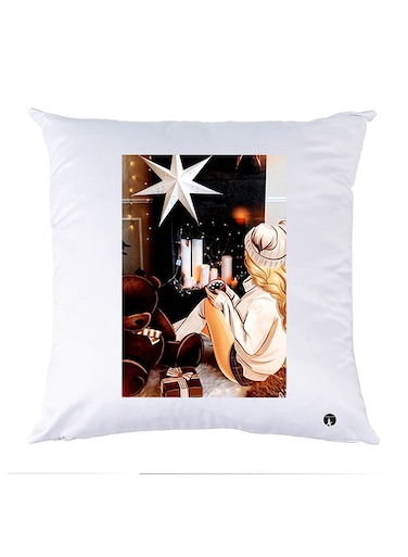 Printed Pillow Case Polyester White