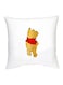 Winnie The Pooh Character Printed Decorative Pillow White/Yellow/Red 16x16inch