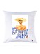 Printed Pillow Case polyester White 30x30cm