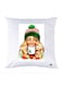 Printed Pillow Case polyester White 30x30cm