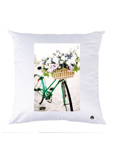 Printed Pillow Case polyester White 30x30cm
