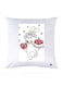 Printed Pillow Case polyester White 30x30cm