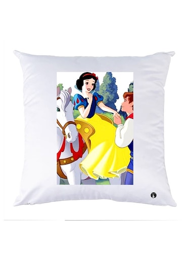 Printed Pillow polyester White 30x30cm