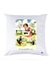 Printed Pillow Case polyester White 30x30cm