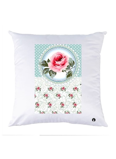 Printed Pillow polyester White 30x30cm